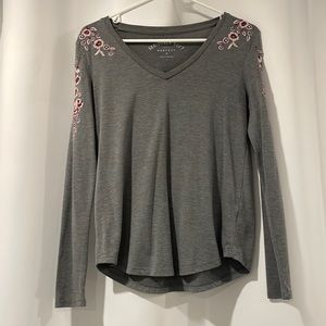 Aeropostale Seriously Soft Long Sleeve V-Neck T Shirt